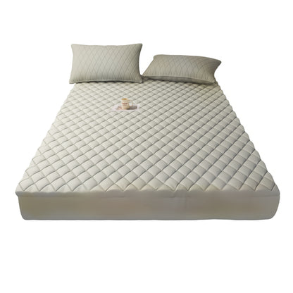 Waterproof Mattress Protector with Side Storage Pocket, Diamond Quilted Deep Pocket Mattress Cover – Breathable Cooling Mattress Pad, Soft Noiseless Bed Protector for Twin Full Queen King, Multiple Colors