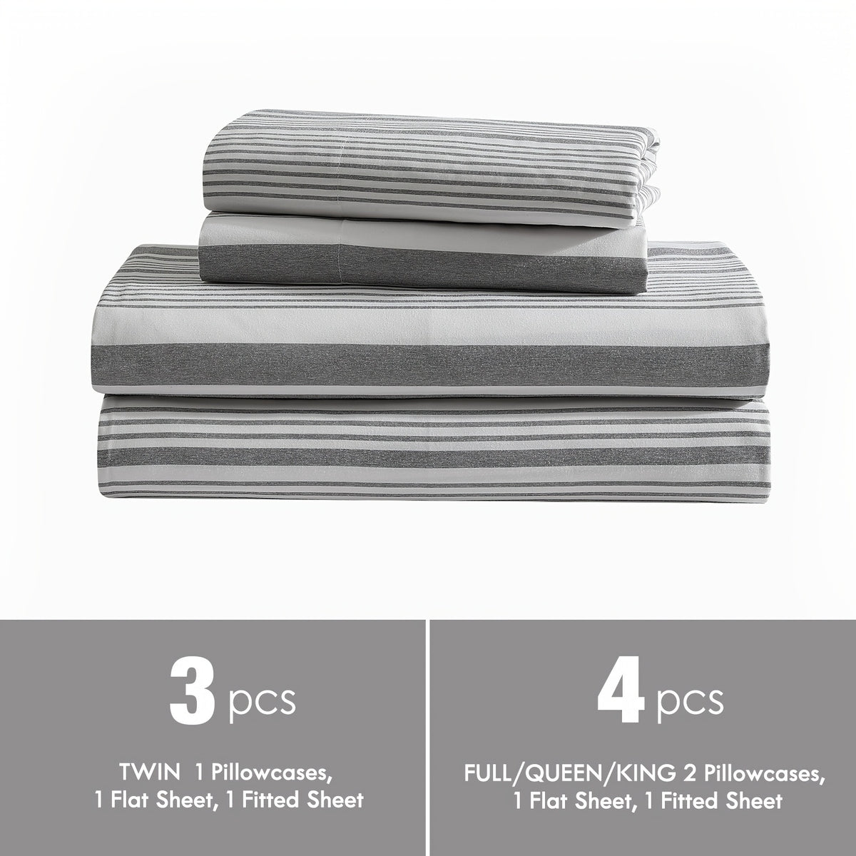 Fitted Sheet Deep Pocket Microfiber - Soft Breathable Cooling Bed Sheet Twin Full Queen King, Wrinkle & Fade Resistant, 14 Colors Available for Bedroom Dorm Guest Room