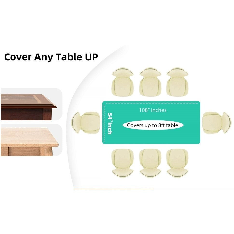 Disposable Plastic Tablecloth 12-Pack – Heavy Duty Table Cover for Parties, 84" Round & 54"x108" Rectangle, 22 Colors for Kitchen Dining Outdoor Events