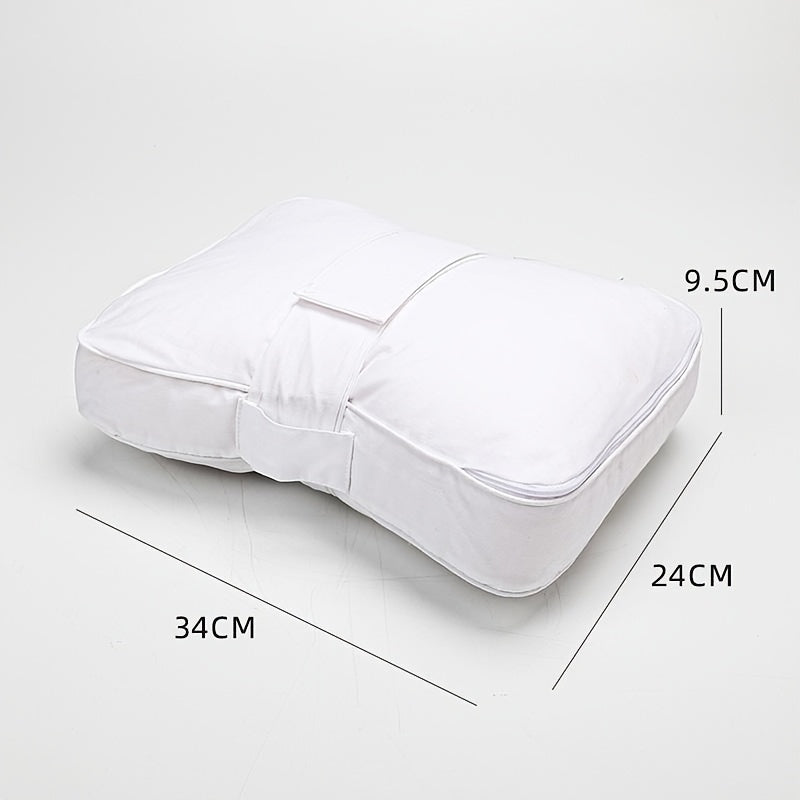 Knee Pillow for Side Sleepers Memory Foam Leg Pillow with Adjustable Straps – Spine Alignment Hip Back Pain Relief Sleeping Cushion