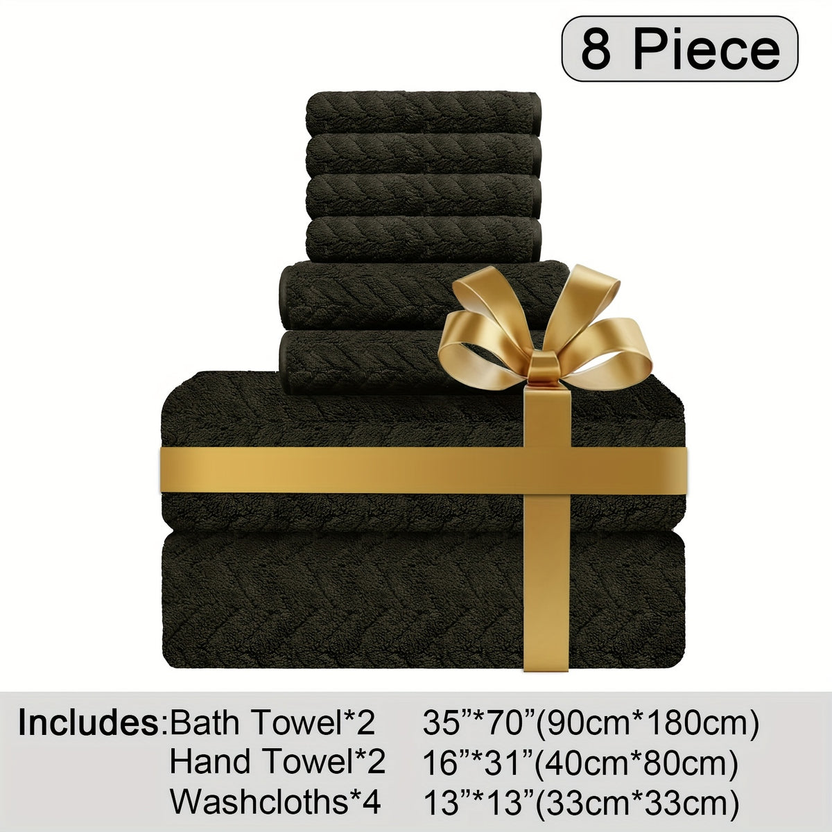 Oversized Bath Towel Set Microfiber XL – Super Absorbent Quick Dry Extra Large Bath Sheets for Family & Hotel, Soft Plush Shower Towels, 4-Piece & 8-Piece Sets, Multiple Colors & Patterns