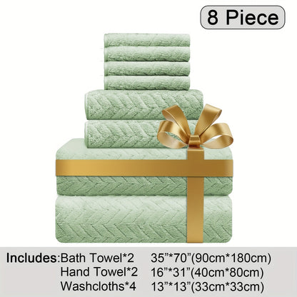 Oversized Bath Towel Set Microfiber XL – Super Absorbent Quick Dry Extra Large Bath Sheets for Family & Hotel, Soft Plush Shower Towels, 4-Piece & 8-Piece Sets, Multiple Colors & Patterns