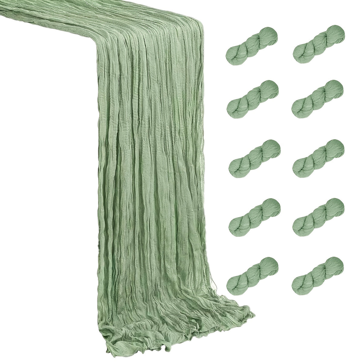 Cheesecloth Table Runner 21.7x120 Inch Sheer Gauze Boho Table Decor for Wedding Reception Bridal Shower Birthday Party Graduation Outdoor Events – Rustic Rectangular Runner in 15 Colors