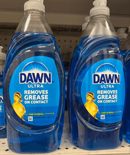 Dawn Dish Soap 2 Pack 18 fl oz Bigger Size, Original Scent Dishwashing Liquid Soap for Grease Cutting, Hand Gentle Formula, Value Bundle for Kitchen Cleaning