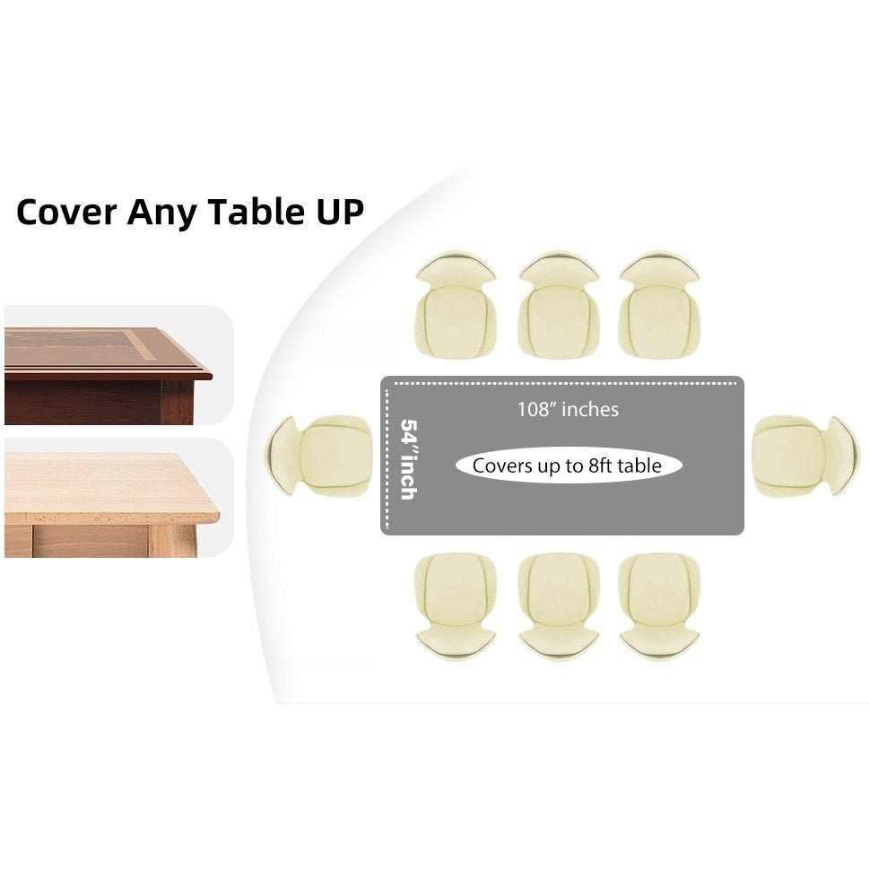 Disposable Plastic Tablecloth 12-Pack – Heavy Duty Table Cover for Parties, 84" Round & 54"x108" Rectangle, 22 Colors for Kitchen Dining Outdoor Events