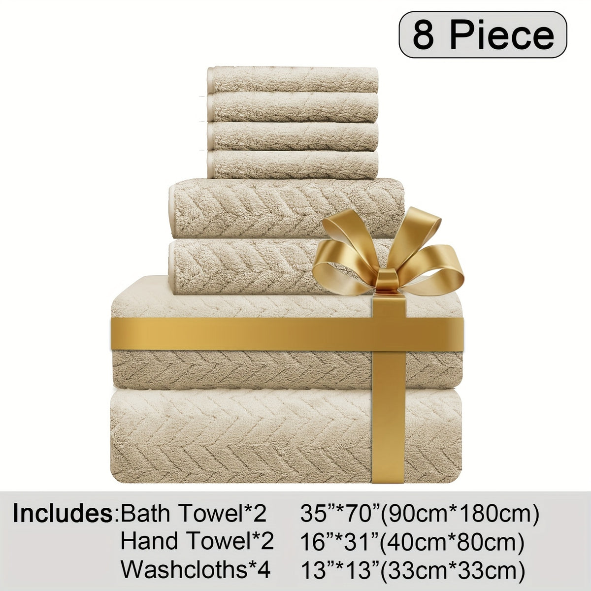 Oversized Bath Towel Set Microfiber XL – Super Absorbent Quick Dry Extra Large Bath Sheets for Family & Hotel, Soft Plush Shower Towels, 4-Piece & 8-Piece Sets, Multiple Colors & Patterns