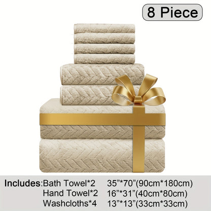 Oversized Bath Towel Set Microfiber XL – Super Absorbent Quick Dry Extra Large Bath Sheets for Family & Hotel, Soft Plush Shower Towels, 4-Piece & 8-Piece Sets, Multiple Colors & Patterns