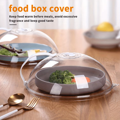 Microwave Splatter Cover with Steam Vent 2pcs Splash Proof Food Cover with Handle BPA Free Plastic Microwave Lid for Kitchen Heating Easy to Clean