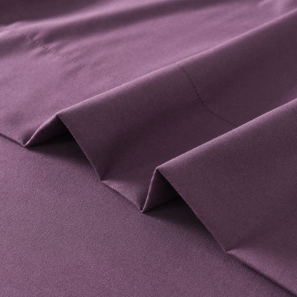 Microfiber Bed Sheets Set 6 Piece Hotel Grade 18" Deep Pocket, Breathable Soft Bedding Twin Full Queen King, 100 GSM All-Season Comfort, Machine Washable Fitted Sheet Flat Sheet Pillowcases, 12 Colors