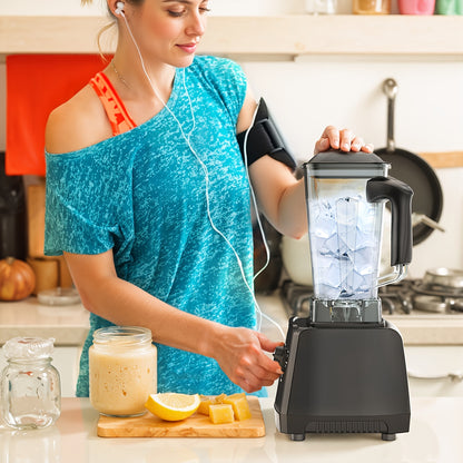 Countertop Blender 2400W 68oz Professional Food Processor, 25000RPM Powerful Smoothie Blender for Kitchen with 2 Containers, Ice Crushing Milkshake Juice Sorbet Grinder Combo in 7 Colors