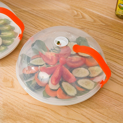 Microwave Splatter Cover with Steam Vent 2pcs Splash Proof Food Cover with Handle BPA Free Plastic Microwave Lid for Kitchen Heating Easy to Clean