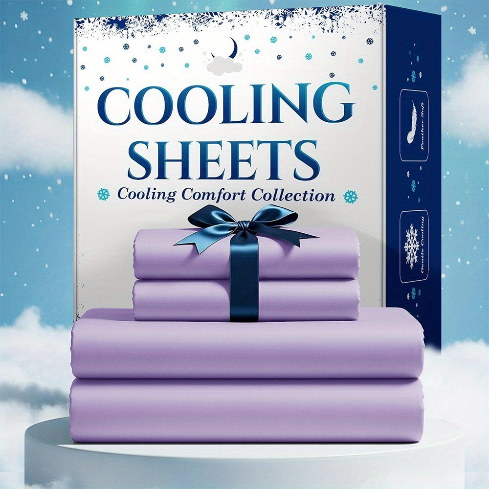 Bamboo Bed Sheet Set 3-4 Piece 4000TC Extra Deep Pocket 20 Inch Luxury Soft Cooling Sheets for Hot Sleepers Wrinkle Shrink Resistant Fitted Flat Sheet Pillowcases Twin Full Queen King 12 Colors