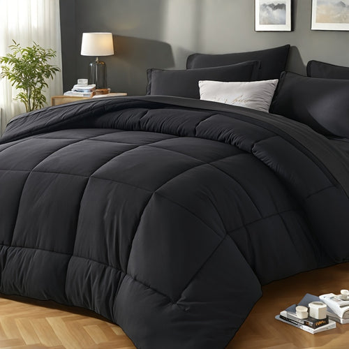 Thin Quilt Comforter Set Twin Full Queen King – Lightweight Breathable Bed in a Bag with Sheets Pillowcases Pillow Shams, All Season Microfiber Bedding Multi-Color