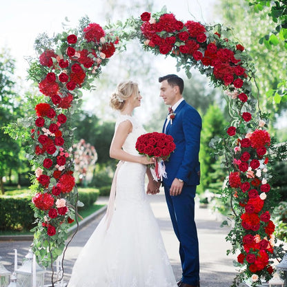 Artificial Roses Bulk with Long Stems Real Touch Velvet Fake Rose Flowers for Wedding Centerpieces, Bridal Bouquet, Valentine's Day, Mother's Day & Home Decor – 50 or 100 Pcs (Red, White, Pink, Black, Blue)