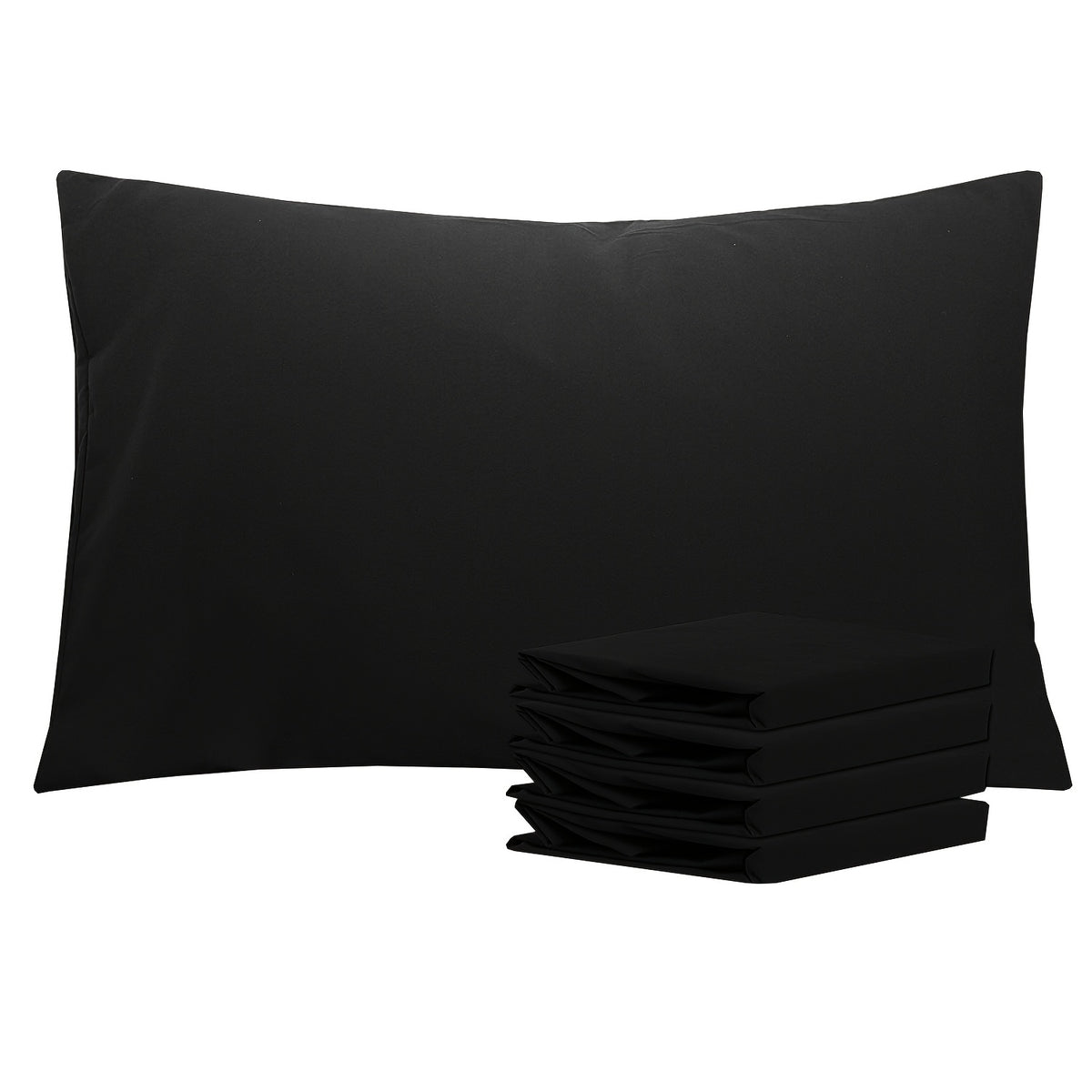 Pillowcases 4 Pack Queen Size Brushed Microfiber – Envelope Closure Soft Wrinkle-Free Fade-Resistant Solid Color Pillow Cases, 20x30 Inch, 32 Colors
