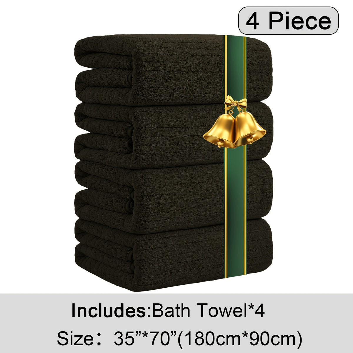 Oversized Bath Towel Set Microfiber XL – Super Absorbent Quick Dry Extra Large Bath Sheets for Family & Hotel, Soft Plush Shower Towels, 4-Piece & 8-Piece Sets, Multiple Colors & Patterns