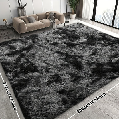 Fluffy Faux Fur Area Rug Super Soft Plush 8x10ft for Living Room Bedroom – Thickened Shaggy Rug 96x120 Inch, Ultra Soft Non-Shed Faux Fur Carpet for Bedroom Living Room Home Decor