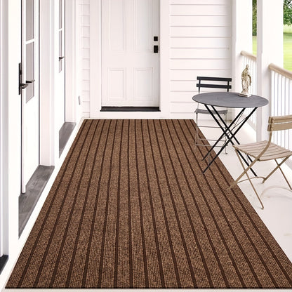 Runner Rug Non-Slip Kitchen Mat with Rubber Backing 1800G Heavy Duty Washable Indoor Outdoor Area Rug for Kitchen Entryway Hallway Laundry Room Balcony – Deep Grey Black Red Katose 2x5 2x8 2x16 Ft