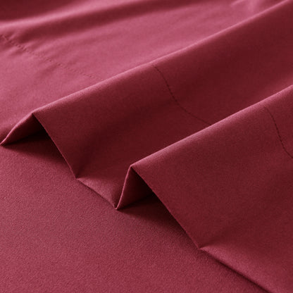 Microfiber Bed Sheets Set 6 Piece Hotel Grade 18" Deep Pocket, Breathable Soft Bedding Twin Full Queen King, 100 GSM All-Season Comfort, Machine Washable Fitted Sheet Flat Sheet Pillowcases, 12 Colors