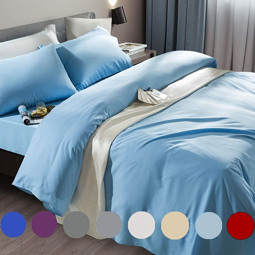 Microfiber Bed Sheet Set 4 Piece – 1800 Thread Count Deep Pocket Sheets for 18-24 Inch Mattress, Wrinkle-Free Soft Bedding Set, Twin XL Full Queen King, 12 Colors, Hotel Quality Bedroom Sheets