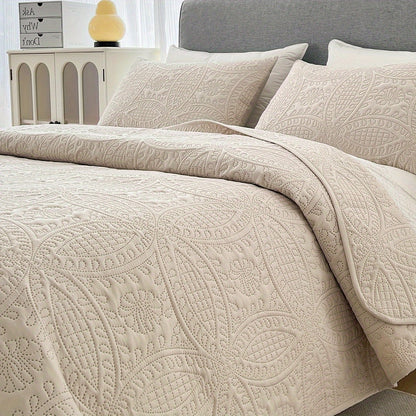 Lightweight Bedspread Coverlet All Season - Soft Breathable Quilted Coin Pattern Blanket for Bed, Non-Slip Reversible Bed Cover for Bedroom, Dorm & Guest Room - Twin Full Queen King, 6 Colors