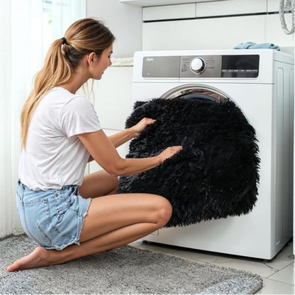 Luxury Plush Area Rug 8x10 Feet Ultra-Soft 1.7 Inch High Pile Fluffy Carpet Non-Slip for Living Room, Bedroom, Study Room & Dorm – Fuzzy Furry Modern Shag Rug for Home Decor