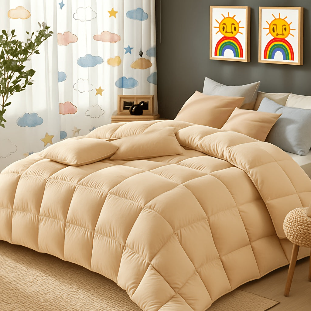 Comforter Sets Queen King Full 7 Piece Bed in a Bag – Soft Satin-Like Fabric, Breathable Quilt Set with Fitted Sheet, Flat Sheet & 4 Pillowcases, Multiple Colors for Bedroom Hotel School