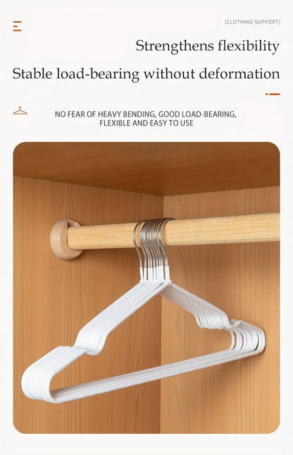 Heavy Duty Metal Clothes Hangers Non-Slip Bulk Set 30/50/100 Pack – High Manganese Steel Coat Hangers Thickened Waterproof Rust-Proof, Space Saving Closet Organizer for Home & Commercial Use