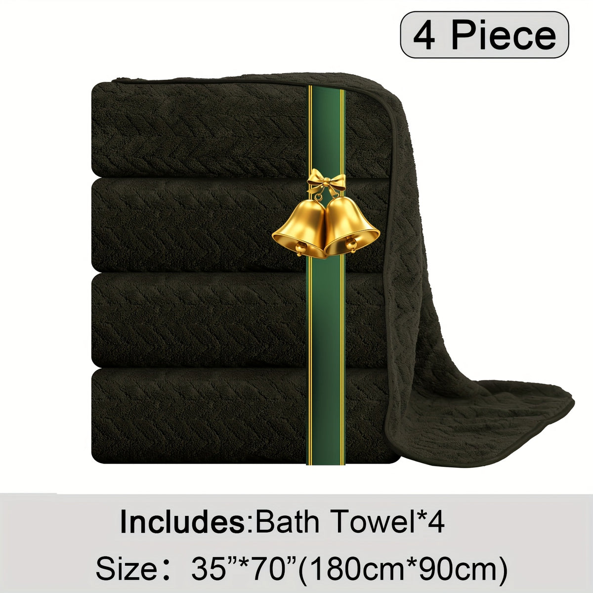Oversized Bath Towel Set Microfiber XL – Super Absorbent Quick Dry Extra Large Bath Sheets for Family & Hotel, Soft Plush Shower Towels, 4-Piece & 8-Piece Sets, Multiple Colors & Patterns