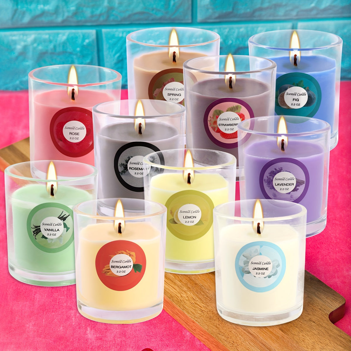 20 Pack Scented Candles Gift Set for Women – 10 Fragrance Soy Wax Glass Jar Candles, Aromatherapy Candle Box for Birthday Mother's Day Christmas Valentine's Day Holiday Home Decor