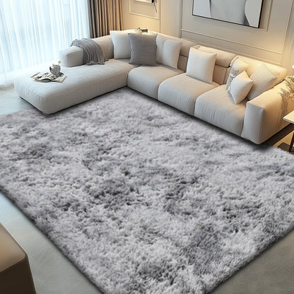 Shaggy Area Rug for Living Room – Ultra-Soft Fluffy Bedroom Carpet, Thick Plush Floor Mat for Home Decor, 5x7 6x9 8x10 9x12 Ft, Tie-Dye & Solid Colors