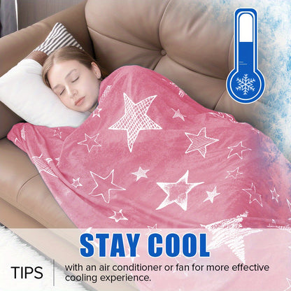 Cooling Blanket for Hot Sleepers Double Layer Cool Touch Summer Throw Lightweight Breathable Blanket for Bed Couch Sofa RV Travel Warm Nights Multiple Colors Sizes 50x70 60x90 90x90 108x90