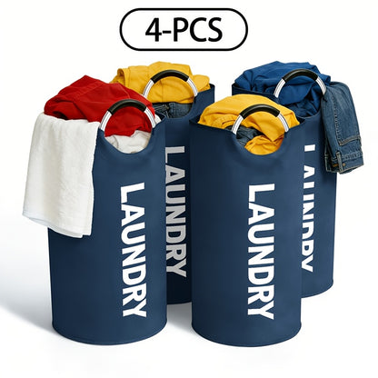 Foldable Laundry Basket with Handles Large Oxford Cloth Collapsible Hamper 3 Pack 4 Pack for Bedroom Bathroom Dorm Laundry Room Dirty Clothes Storage