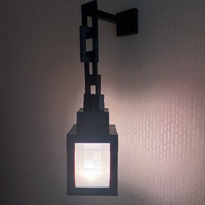 Pixel Lantern Night Light 16 RGB Colors with Remote - USB Rechargeable LED Mood Lamp for Bedroom Gaming Room Desk Wall Decor, Eye-Friendly Glow for Kids Teens Adults, Halloween Christmas Gift