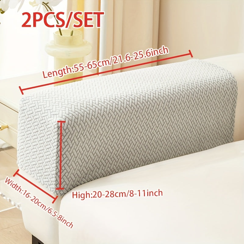 Stretch Jacquard Sofa Cover Non-Slip Elastic Furniture Protector for 1 2 3 4 Seater & L-Shaped Sectional Sofa – Wear-Resistant Polyester Slipcover, Machine Washable, Living Room Bedroom, 5 Colors