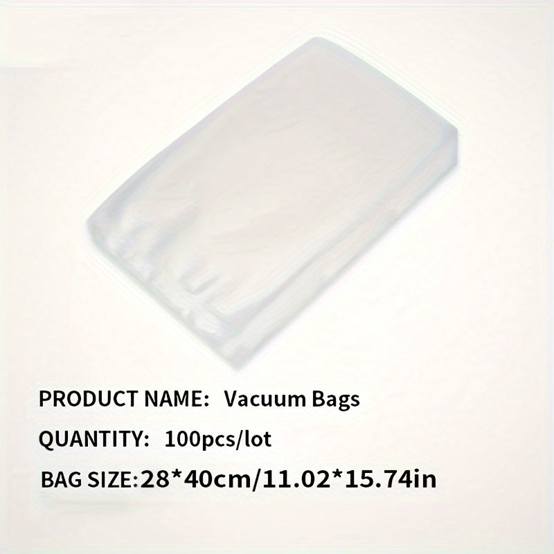 Micro Perforated Food Storage Bags 100-Pack – Breathable Produce Bags for Fruits, Vegetables, Meat & Seafood, Refrigerator Freezer Safe, Vacuum Packaging Bags, Multiple Sizes
