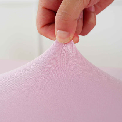 Spandex Tablecloth Fitted Stretch Table Cover 4ft 6ft 8ft - Wrinkle-Free Rectangle Table Cloth for Wedding, Party, Event, Banquet - 2-Pack Multi-Color Options White Black Navy Blue Pink