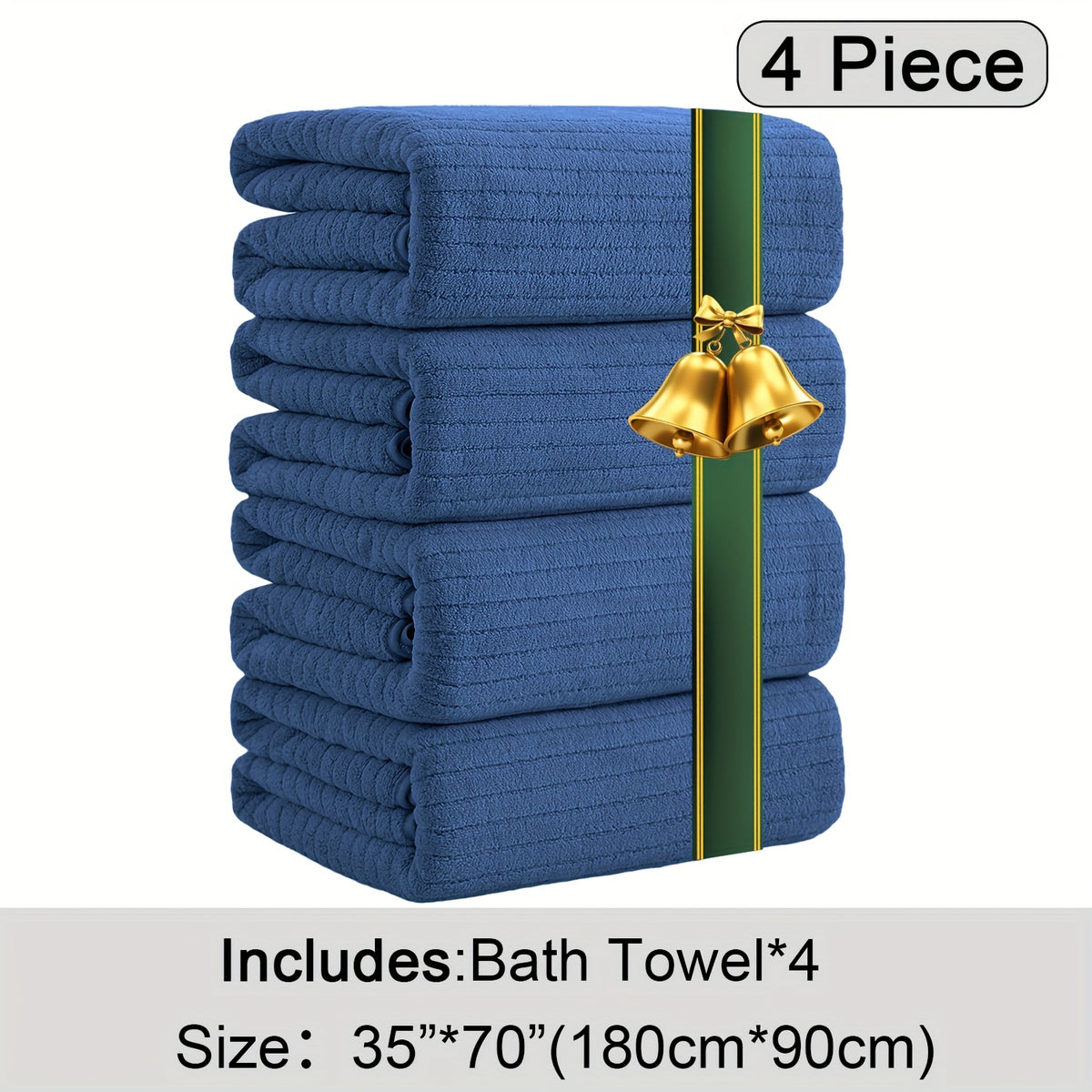 Oversized Bath Towel Set Microfiber XL – Super Absorbent Quick Dry Extra Large Bath Sheets for Family & Hotel, Soft Plush Shower Towels, 4-Piece & 8-Piece Sets, Multiple Colors & Patterns