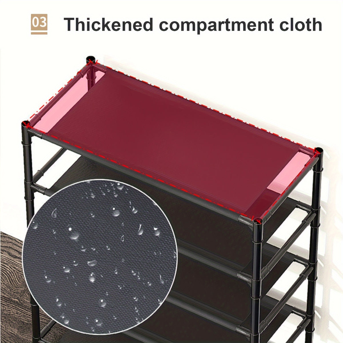 Shoe Rack Organizer with 8 Hooks Multi-Layer - Free Standing Shoe Storage Shelf for Entryway, Closet & Bedroom, Space-Saving Vertical Shoe Tower with Hat & Coat Hooks, 3 or 5 Tier Black
