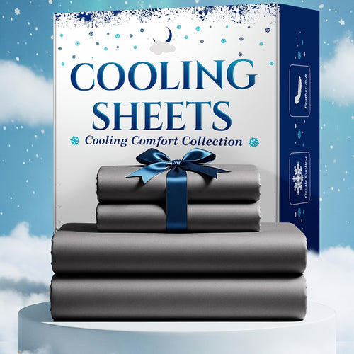 Bamboo Bed Sheet Set 3-4 Piece 4000TC Extra Deep Pocket 20 Inch Luxury Soft Cooling Sheets for Hot Sleepers Wrinkle Shrink Resistant Fitted Flat Sheet Pillowcases Twin Full Queen King 12 Colors