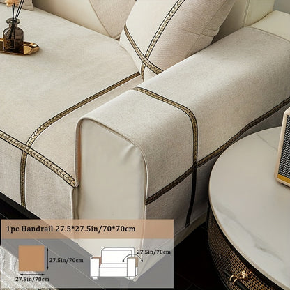 Chenille Sofa Cover Pet-Friendly All-Season Slipcover Furniture Protector for Living Room Bedroom Office - Fits Single 2 3 4 Seater Sofa - Blue-Green Deep Gray Off White Light Gray