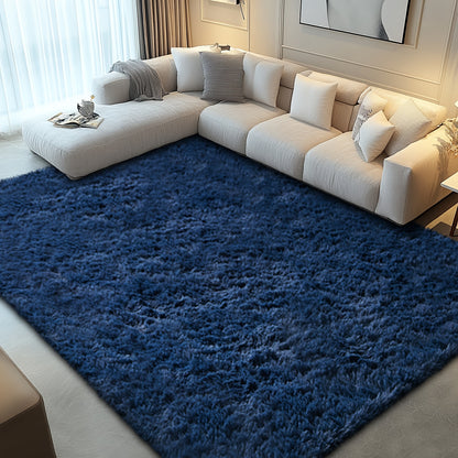 Shaggy Area Rug for Living Room – Ultra-Soft Fluffy Bedroom Carpet, Thick Plush Floor Mat for Home Decor, 5x7 6x9 8x10 9x12 Ft, Tie-Dye & Solid Colors