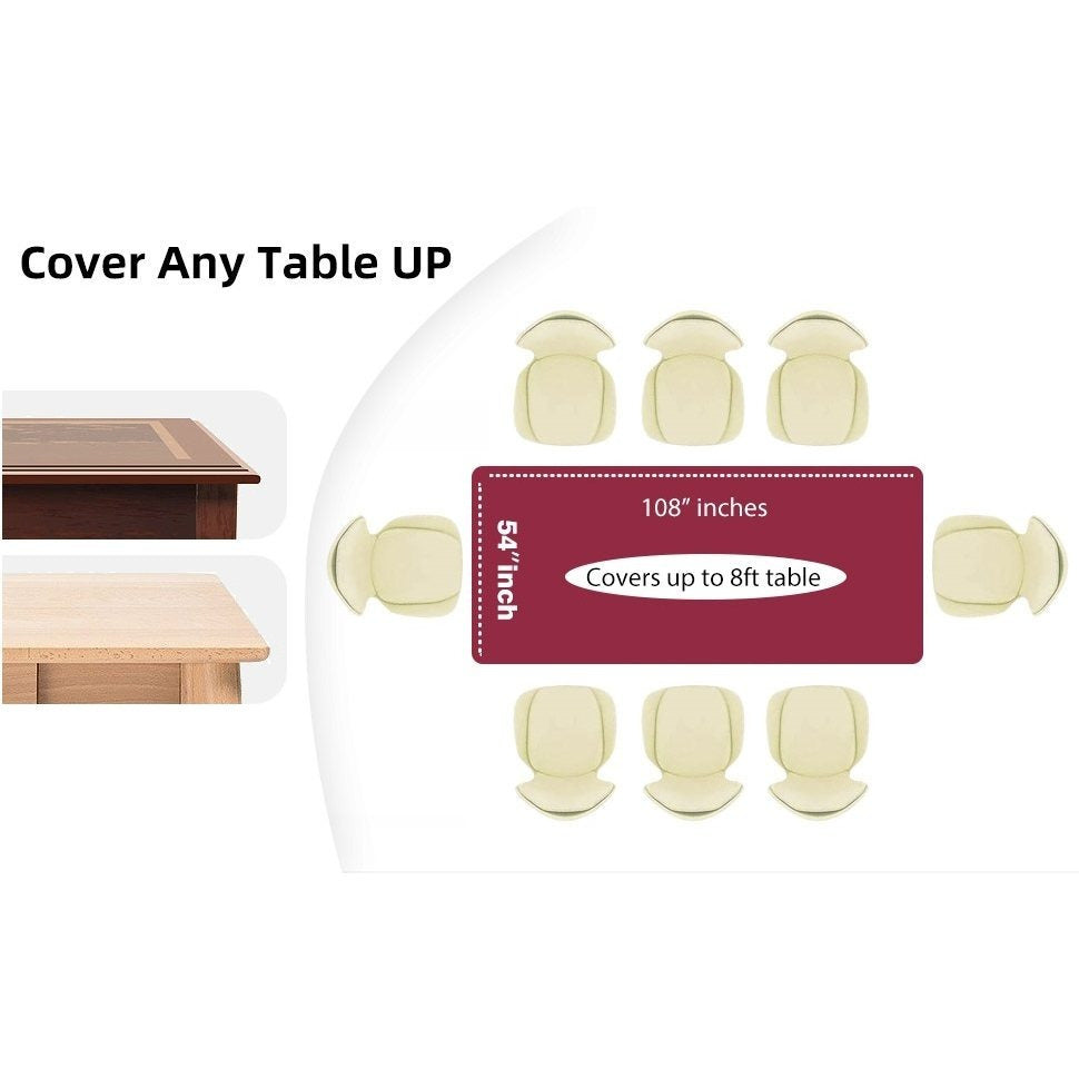 Disposable Plastic Tablecloth 12-Pack – Heavy Duty Table Cover for Parties, 84" Round & 54"x108" Rectangle, 22 Colors for Kitchen Dining Outdoor Events