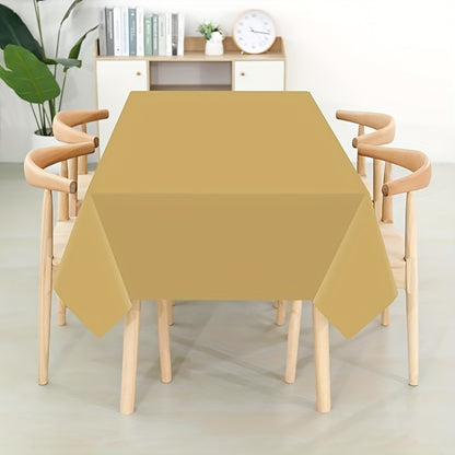 Disposable Plastic Tablecloths 6 Pack 54"x72" – Vibrant Solid Color Table Covers for Parties, Weddings, Birthdays, Christmas & Buffets, Indoor Outdoor Use, Durable Machine-Made