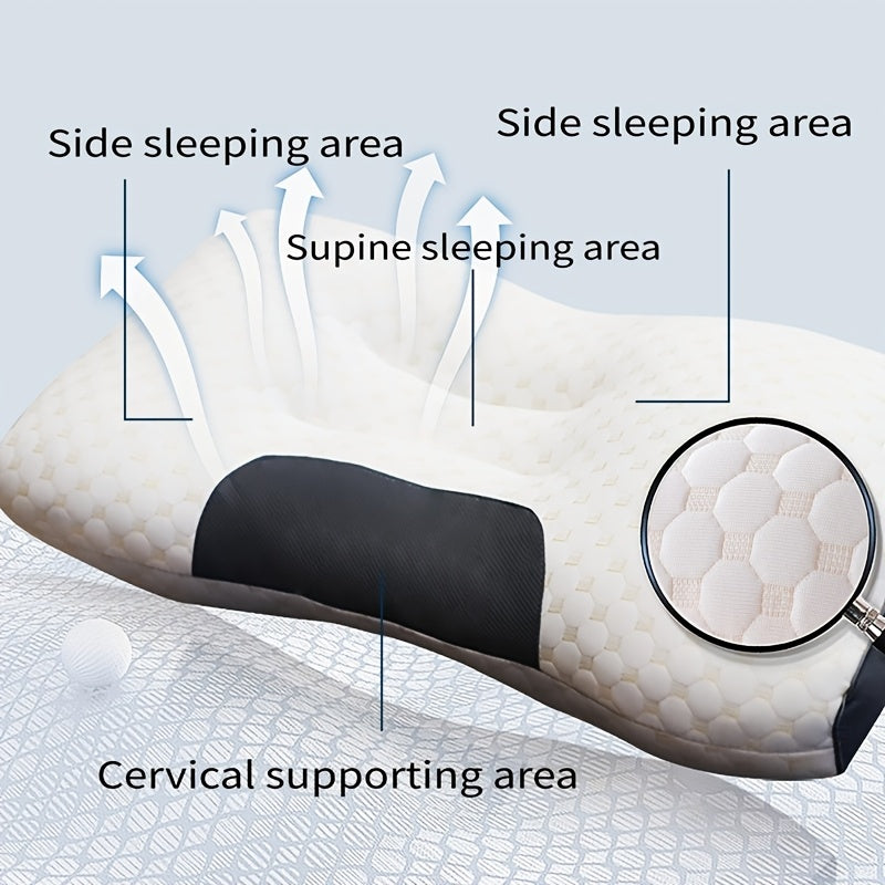 Ergonomic Neck Pillow 2-Pack Orthopedic Contour Support – Adjustable Cervical Pillow with Removable Zippered Cover, Breathable All-Season Sleeping Comfort for Neck & Shoulder Pain Relief, 6 Colors