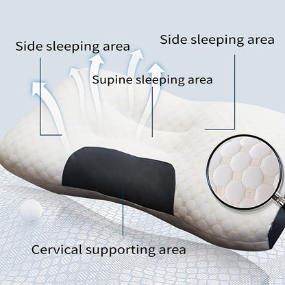 Ergonomic Neck Pillow 2-Pack Orthopedic Contour Support – Adjustable Cervical Pillow with Removable Zippered Cover, Breathable All-Season Sleeping Comfort for Neck & Shoulder Pain Relief, 6 Colors