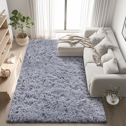 Shaggy Area Rug for Living Room – Ultra-Soft Fluffy Bedroom Carpet, Thick Plush Floor Mat for Home Decor, 5x7 6x9 8x10 9x12 Ft, Tie-Dye & Solid Colors
