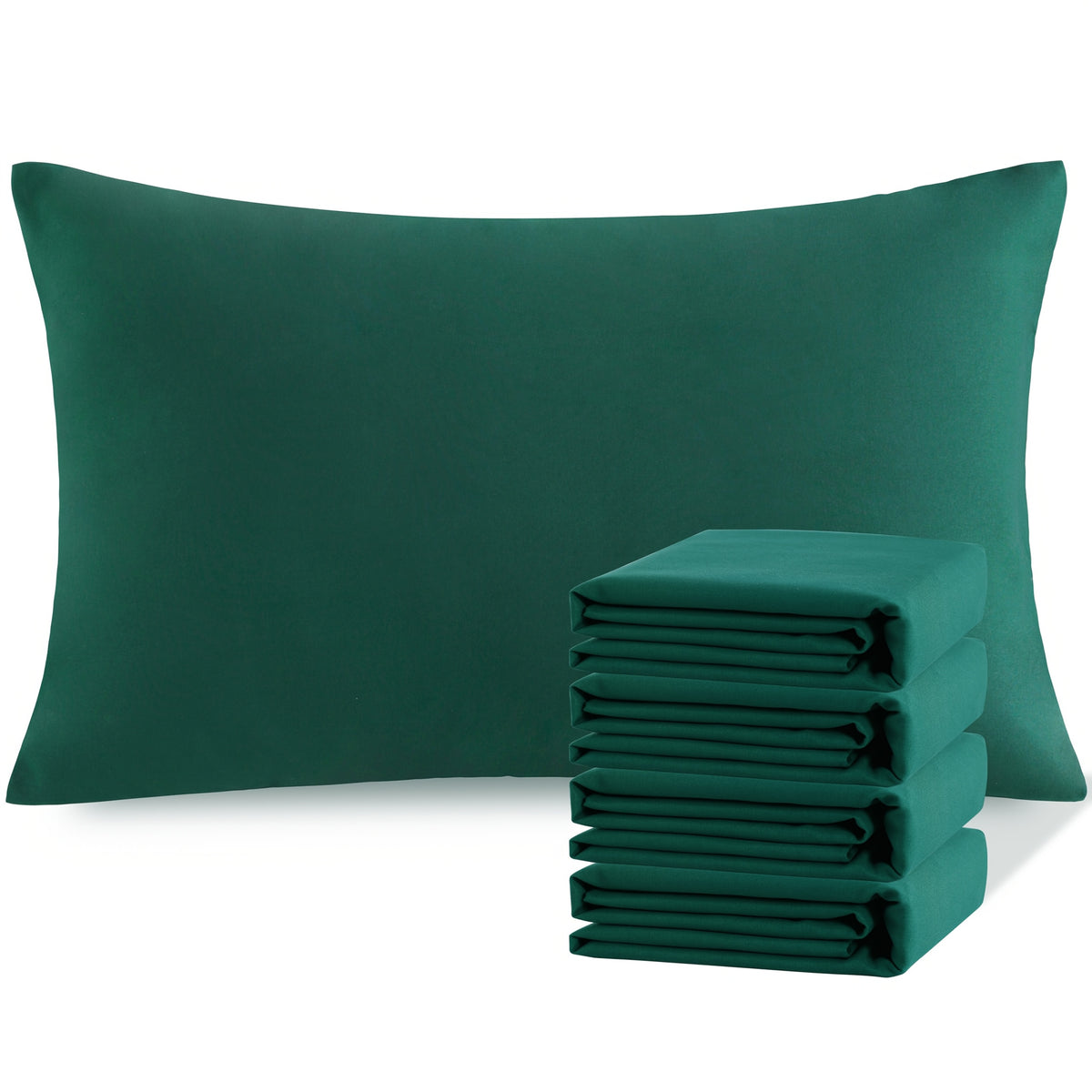 Pillowcases 4 Pack Queen Size Brushed Microfiber – Envelope Closure Soft Wrinkle-Free Fade-Resistant Solid Color Pillow Cases, 20x30 Inch, 32 Colors
