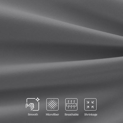 Soft Microfiber Bed Sheet Set 4-Piece 1800 Series 16 Inch Deep Pocket Hotel Luxury Cooling Sheets with Embroidered Pillowcases, Fade & Shrink Resistant, Twin to Cal King, 20 Colors