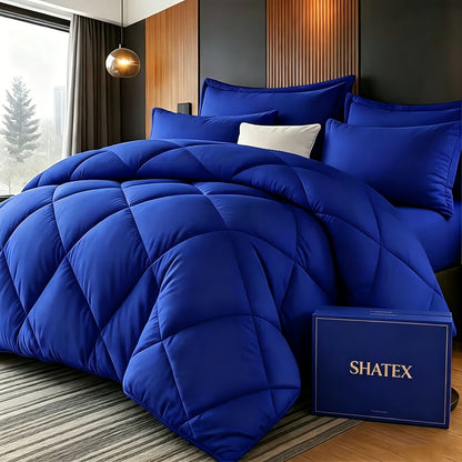 Thin Quilt Bedding Set with Pillowcases Lightweight Breathable Summer Comforter Solid Color Bed Quilt Twin Full Queen King Size Soft Fiber Filled Blanket for Bedroom